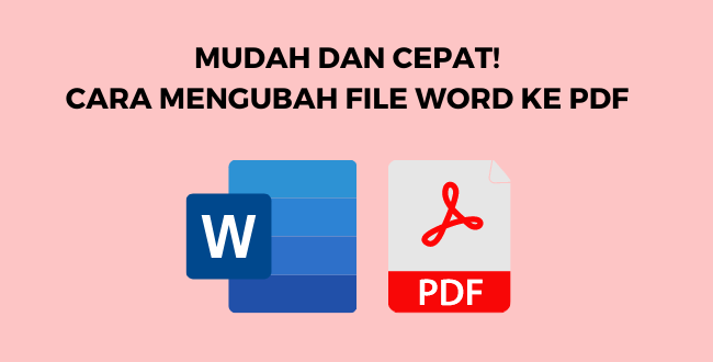 cara mengubah file word ke pdf