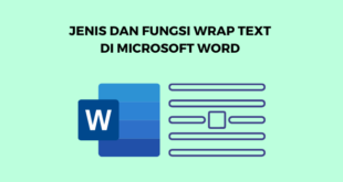 fungsi wrap text di word